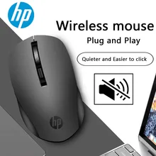 Hp Бесшумная беспроводная мышь 1600 точек/дюйм эргономичная 2,4G Mause USB оптическая портативная мини беспроводная мышь для ПК компьютера ноутбука мыши
