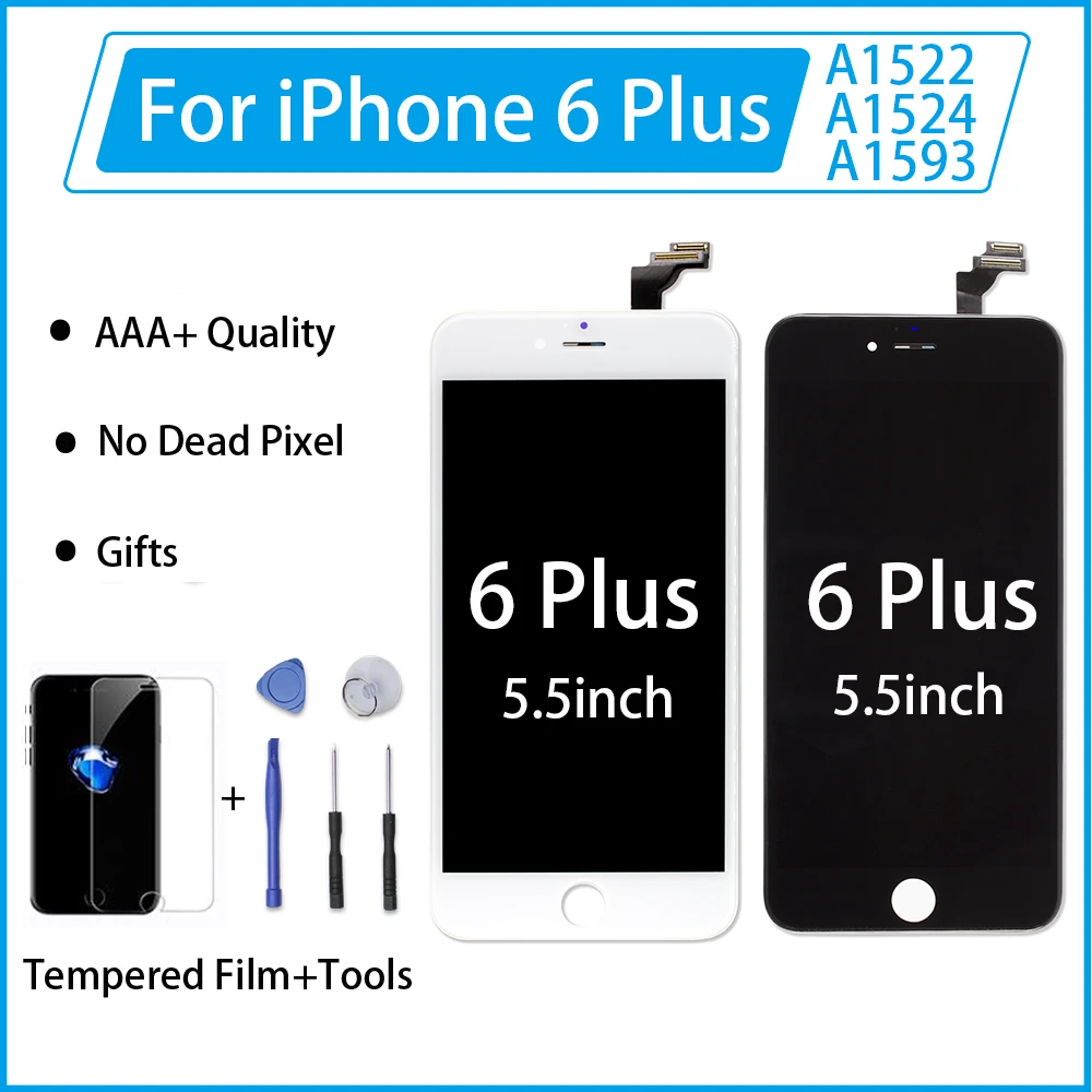 FVBH AAAAA 3D сенсорный ЖК дисплей Замена для iPhone 5 5s 6 Plus 7 экран дигитайзер сборка без