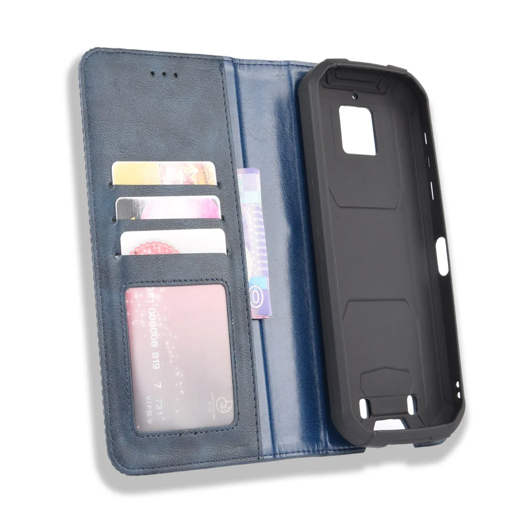 Vintage Leather Wallet Phone Case with Photo Frame and Flip Style Design