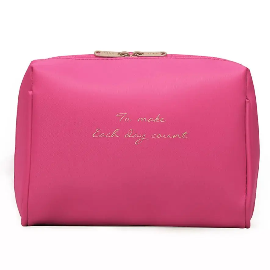 hot pink Красивая дорожная косметичка для девушек, модная многофункциональная косметичка, косметичка, органайзер, косметичка для косметики, несессер - Цвет: hot pink
