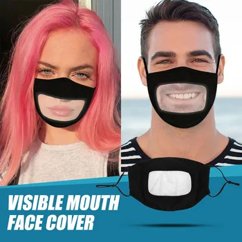 

3/5pcs Transparent Mask Mascarilla Adults Unisex Face Mask Windproof Washable Dustproof Reusable Masks Top Quality Masque