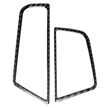 

Carbon Fiber Stickers Car Air Conditioning Outlet Frames Crosswind Frame Cover Pure Color for BMW F10 11-17 183X77X5mm