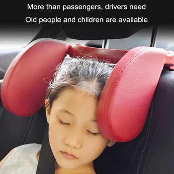 

Auto Car Vehicle Seat Headrest Kids Elderly Outdoor Short-Term Travel Sleeping Head Support Pad Pillow Neck protect Car Styling