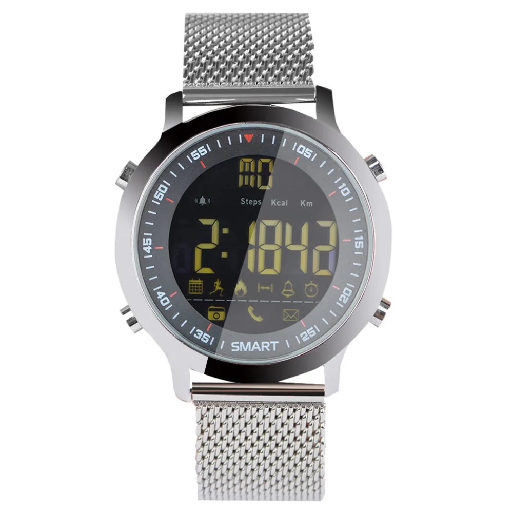 EX18 Sports Smart Watch Step Counter Phone Information Alarm Clock Reminder Bluetooth Waterproof Luminous Dial Wristwatch