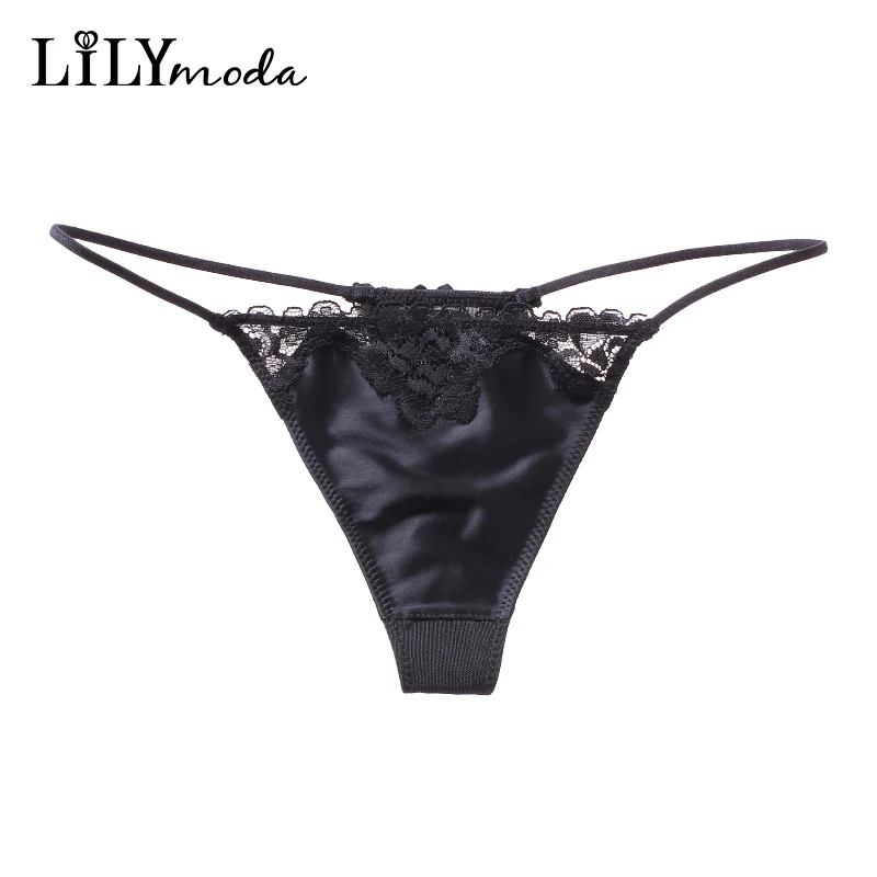 Женские кружевные трусики-стринги Lilymoda бесшовные с цветочным принтом нижнее