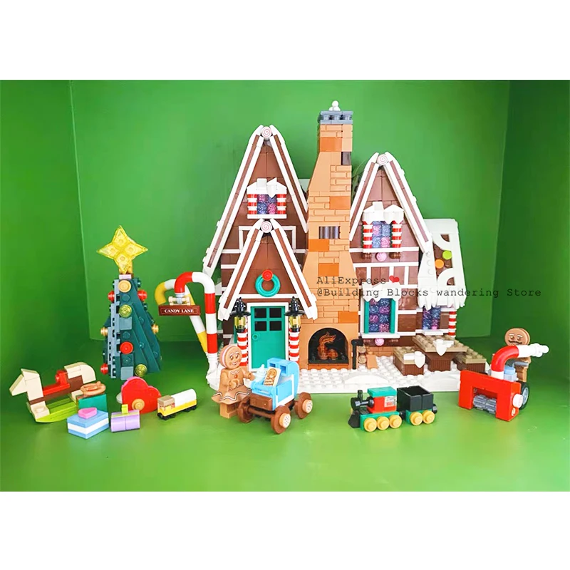 

Girl Friends Series Gingerbread House Compatible Lepining Creator Friends 10267 Building Blocks Toys For Kids Christmas Gift