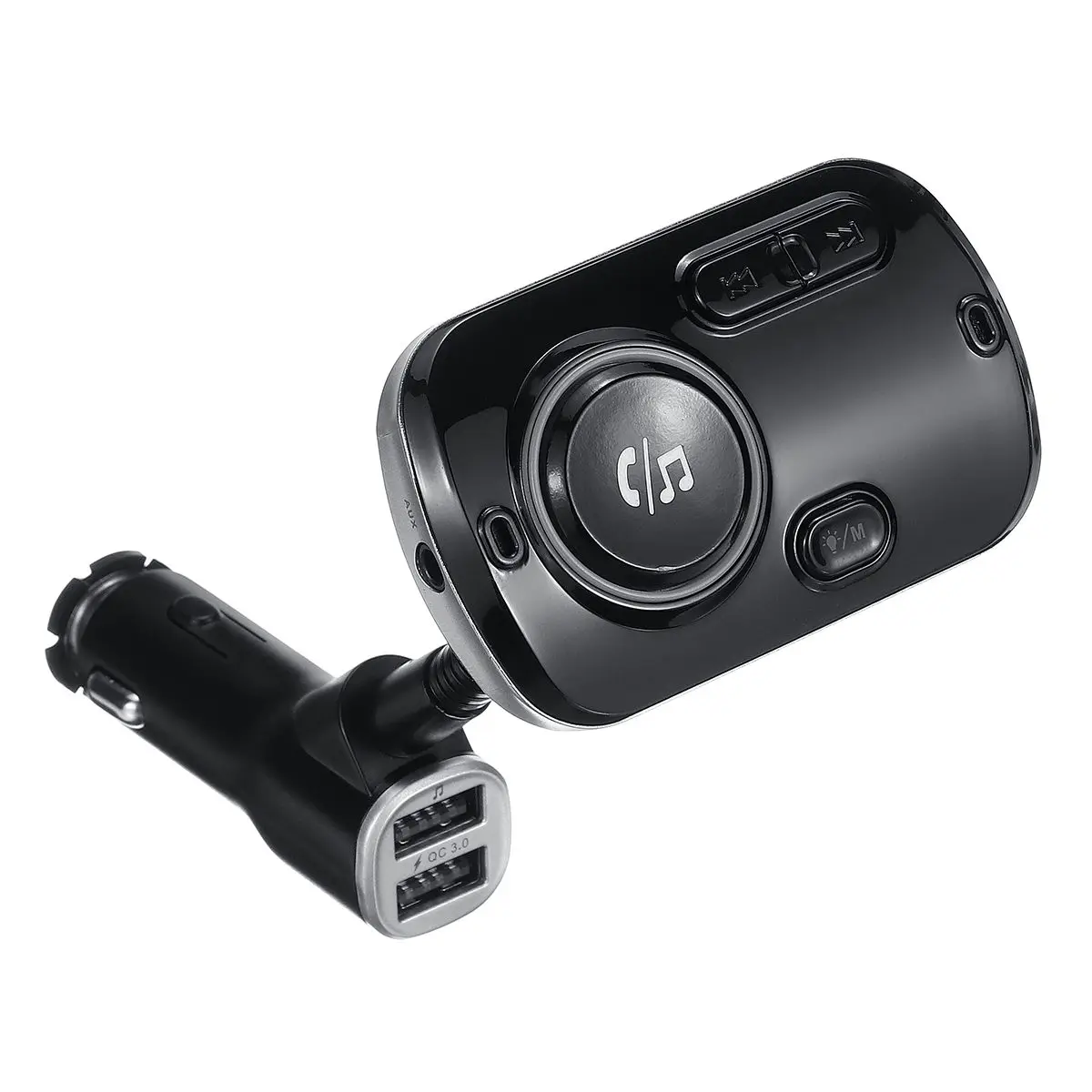 Автомобильный bluetooth 5,0 fm-передатчик беспроводной двойной USB Громкая связь приемник Быстрая зарядка 3,0 Авто MP3 плеер FM TF карта u диск