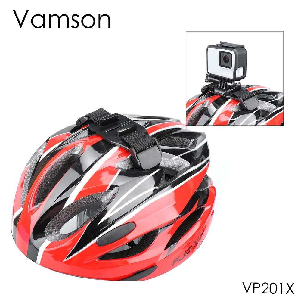 Регулируемый ремень держатель для велосипедного шлема Vamson GoPro Hero 8 7 6 5 4 адаптер OSMO