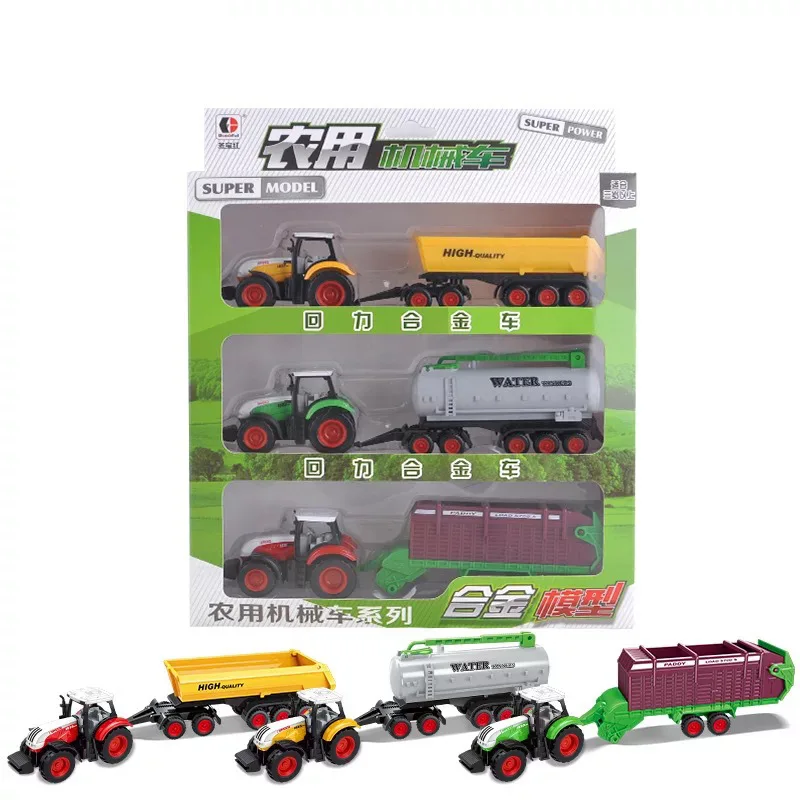 

Farm Car Model Farmer Car Alloy Tractor Mower Static Sliding Boy Birthday Gift CHILDREN'S Toy Car