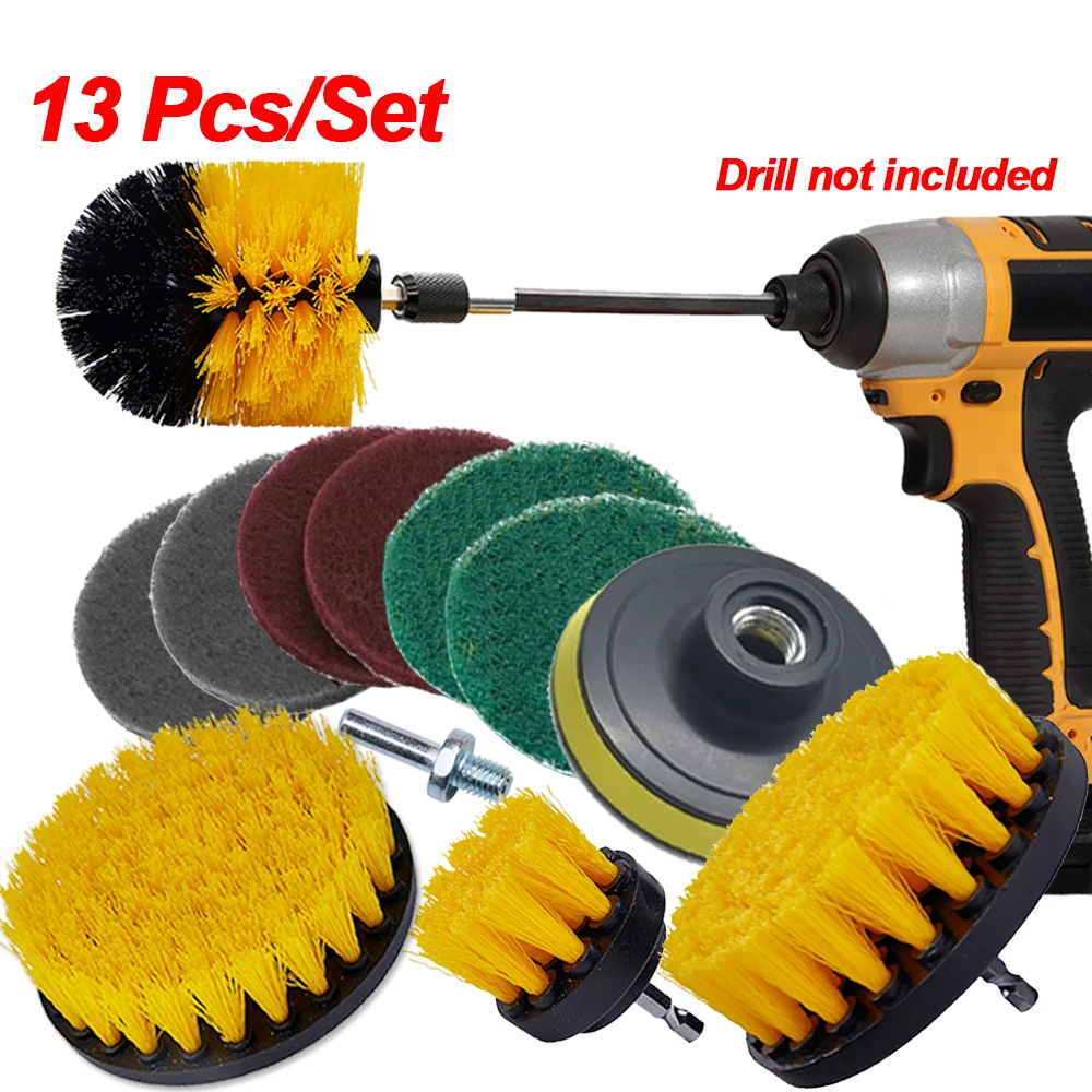 

Набор щеток для дрели, щетка для чистки автомобиля, нейлоновые щетки для кухни, ковра, стекла, колеса, обода колеса, щетка для мытья автомобиля, щетки для детейлинга