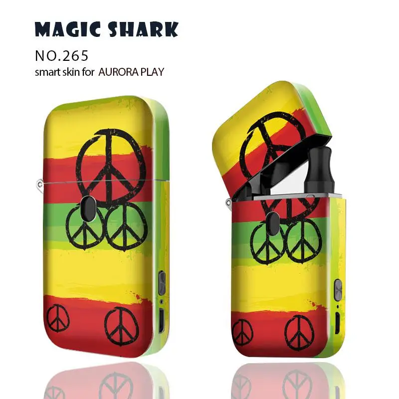 Магическая Акула 2.5D Vape Pod Danger Breaking Bad кленовый лист Леон чехол наклейка пленка для Аврора PLAY - Цвет: 265