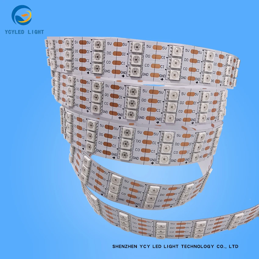 144 светодиодов/м 5 в Ws2813 SK9822 Apa102 двойной сигнал индивидуальный адресуемый 5050 smd Neopixel Rgb проекты светодиодные полосы
