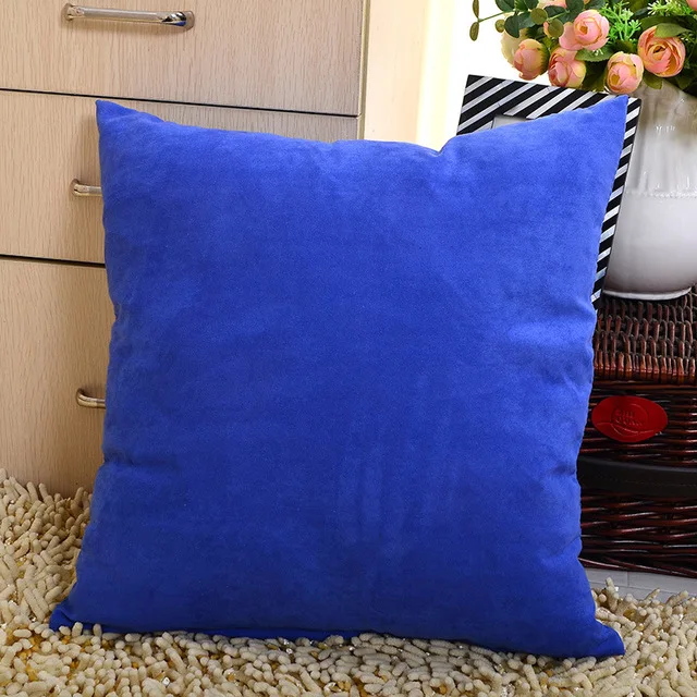 New Decorative Pillows Soft Sofa Waist Throw Cushion Cover Solid 45 x 45cm Living Room Cushion Covers Home Decor Decoration