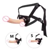 Dildo Strap On Realistic Penis with Suction Cup G-spot Anal Butt Plug Belt Wearable Panties Adult Lesbian Masturbation Sex Toy 1