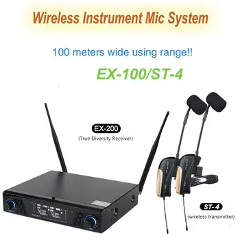 

EX-200/ST-4 Professional Stage Wireless Instrument Microphone With Reverb Function For Saxophone Stereo Wireless Monitor System