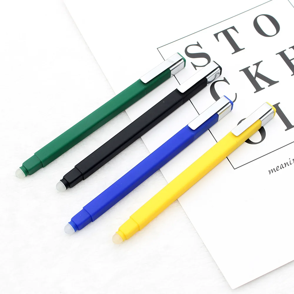 Erasable Pen Set 0.5mm Blue Black Color Ink Writing Gel Pens Washable handle for School Office Stationery Supplies | Канцтовары для