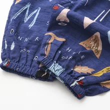 Летняя одежда в Корейском стиле для мальчиков и девочек хлопковые дышащие штаны с принтом Детские воздухопроницаемые штаны противомоскитные штаны