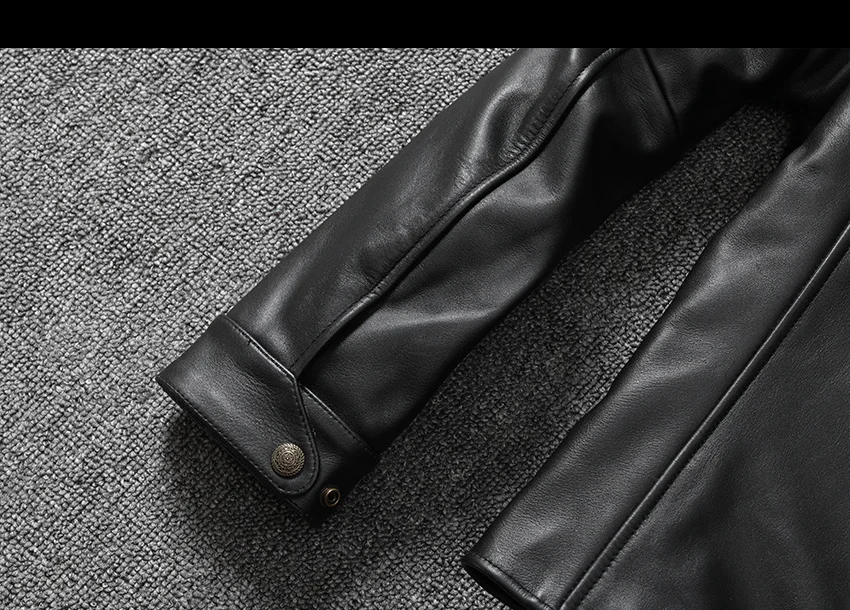 petite genuine leather coats & jackets Free shipping.thick black horsehide clothes.classic brakeman leather jacket,quality men genuine leather coat,sales.super vintage sheepskin coat