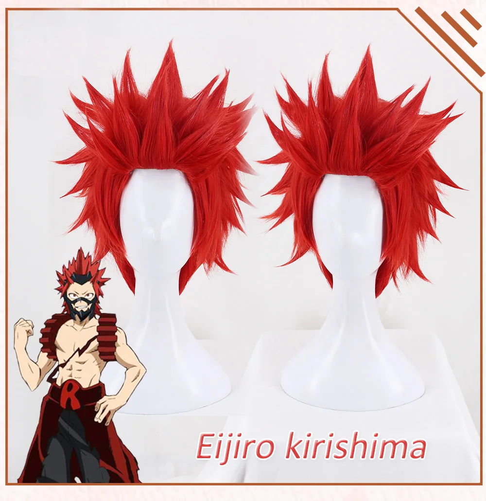 Парик Eijirou Kirishima Boku No Hero Academy Аниме косплей парик Синтетический мой герой Academy/Academy косплей волос аниме парики