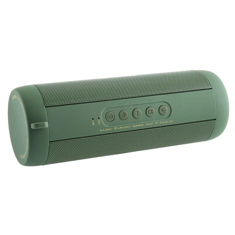 IPX5 T2 Bluetooth Waterproof Outdoor Portable Mini Speaker HIFI Column Stereo Speaker Support FM Radio TF Mobile Phone