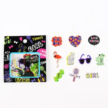 

70pcs /Bag Stylish Fashion Things DIY PVC Clear Decorative Stickers Diary Album Notebook Decoration