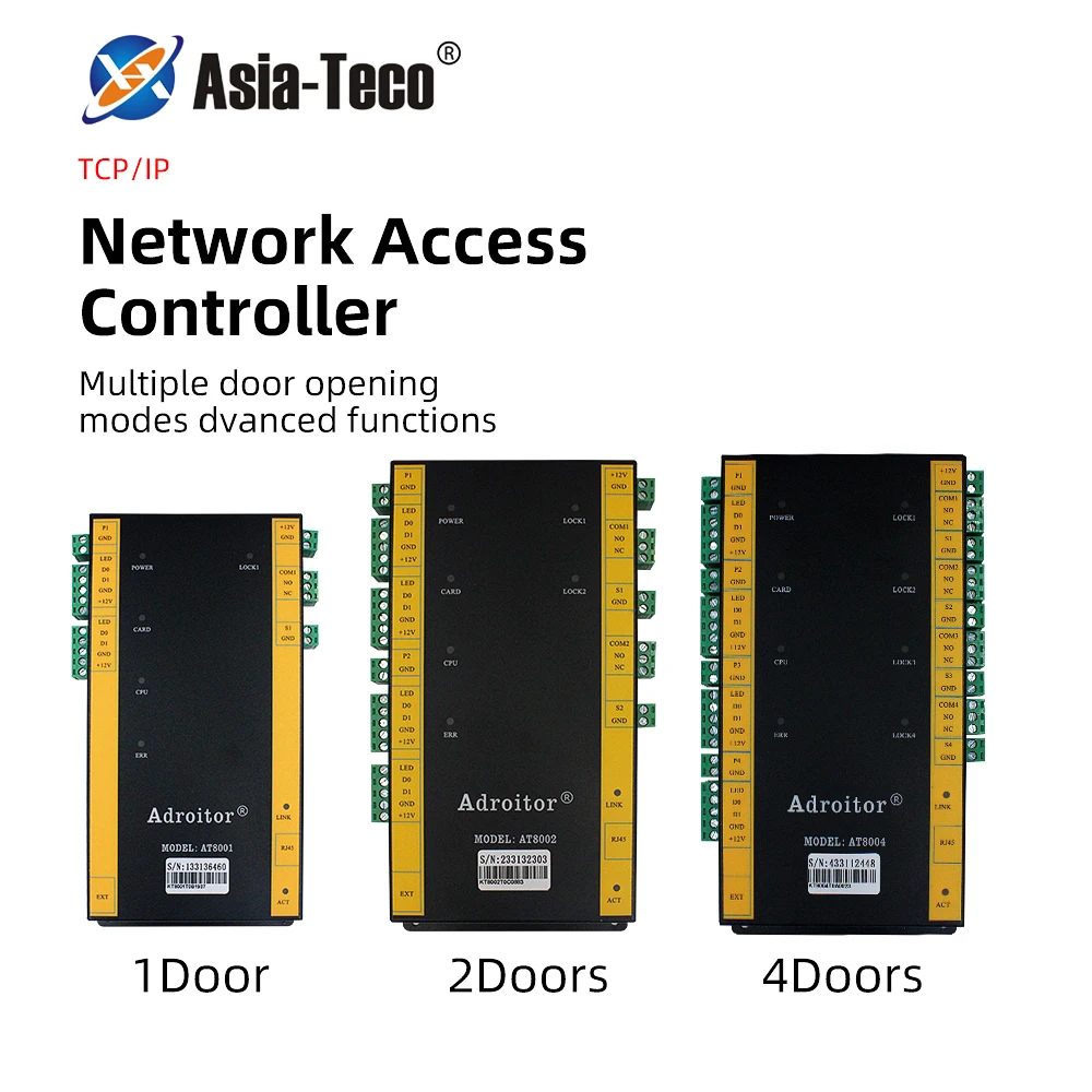 네트워크 tcp/ip Wiegand 액세스 제어 보드 패널 소프트웨어 RFID 입력 시스템 DC12V 1/2/4 도어