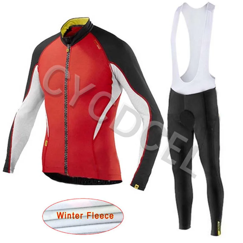 Cycling jersey 3 Новинка, зимний комплект для велоспорта Mavic Pro Team, теплая флисовая одежда для велоспорта, Ropa Ciclismo Invierno, одежда для велоспорта MTB, велосипедные майки - Цвет: Cycling jersey 3