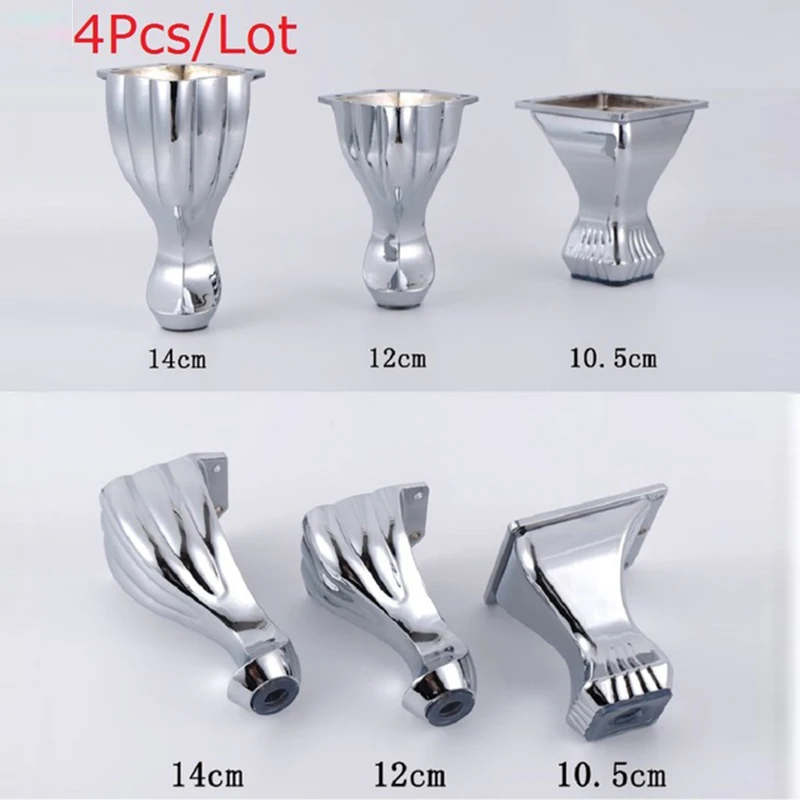

4Pcs/Lot Furniture Bath Coffee Bar Sofa Chair Zinc Leg Legs Feet With Screws,Chrome