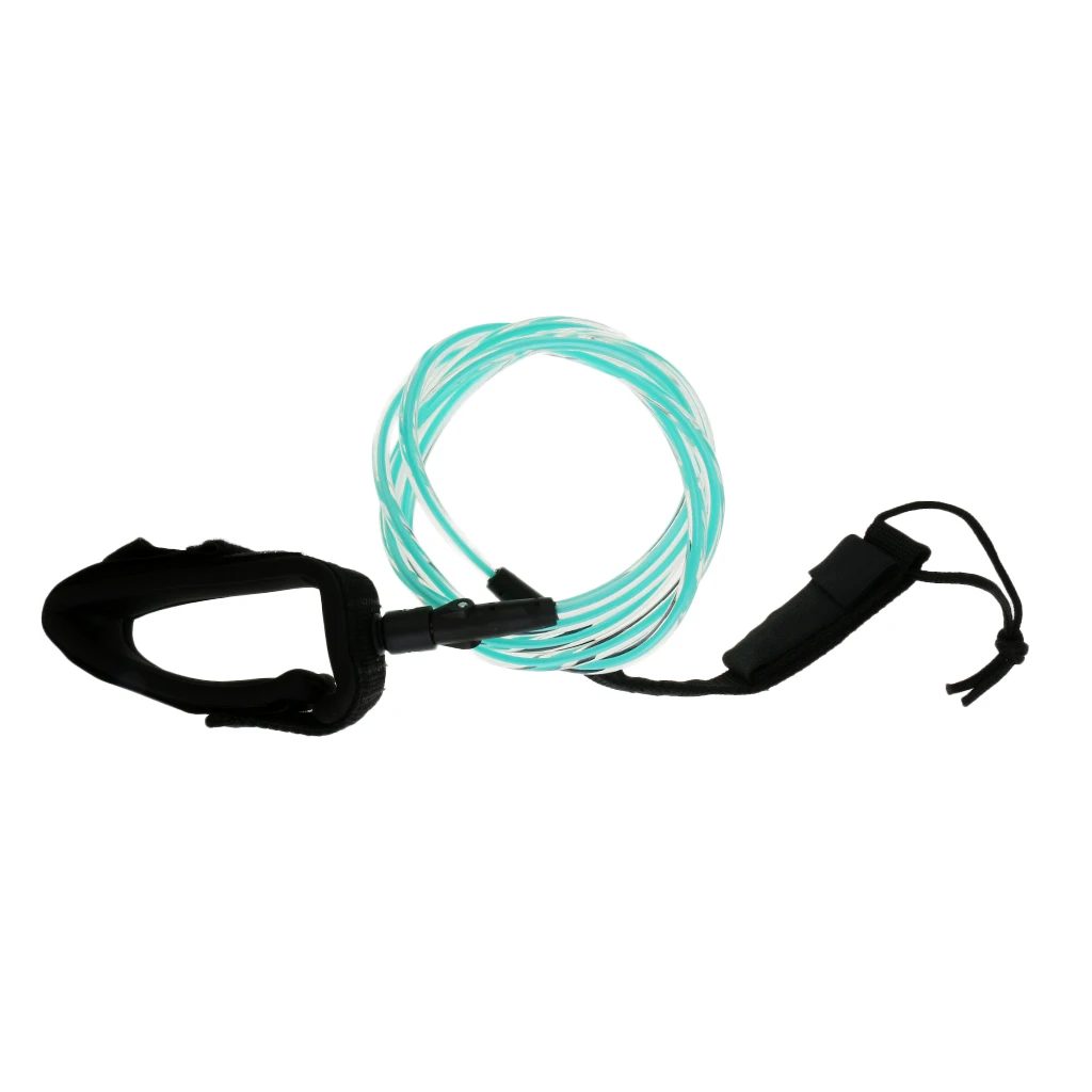 6ft Straight Surfboard Leash 7mm Leg Rope Surf Leash Double Swivels