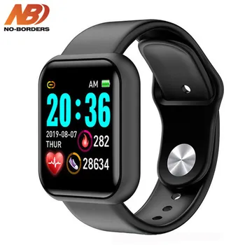 

NO-BORDERS Smart Watch Y68 Fitness Bracelet Activity Tracker Heart Rate Monitor Blood pressure Bluetooth Watch for ios Android