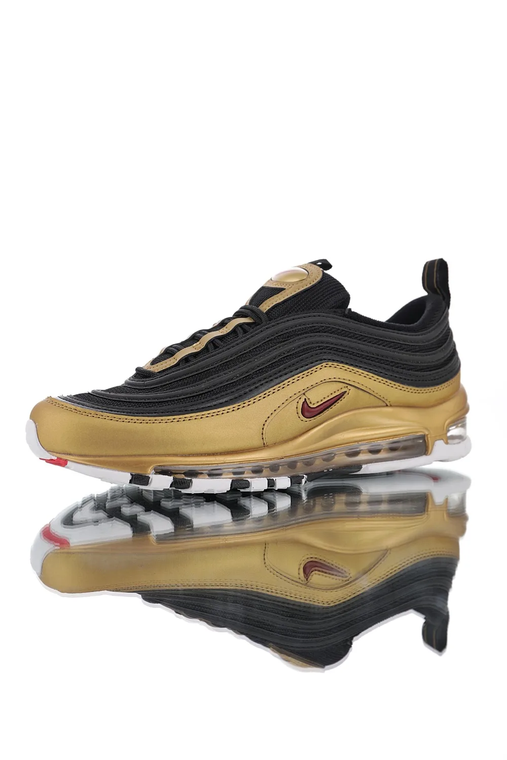 Оригинальные подлинные мужские кроссовки для бега от Nike Air Max 97 QS, модные спортивные кроссовки AT5458-002