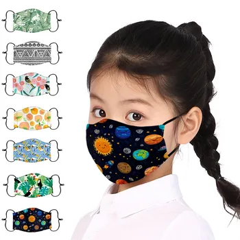 

Kids Boys Girls Cotton Washable Face Mask Adjustable Filter Cartoon Children Mouth Mask Dustproof Windproof Mouth Mask In stock