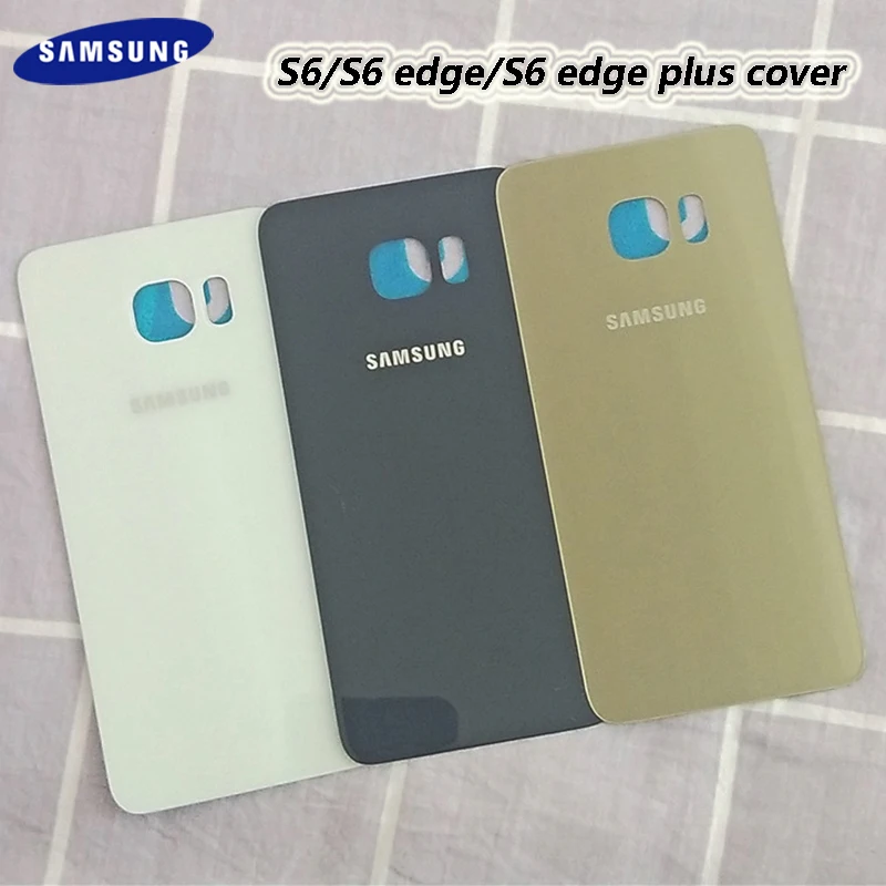 

Samsung Galaxy S6/S6 edge/s6 edge plus battery housing cover original Glass mobile phone case for G920F G925F G9200 G9250 shell