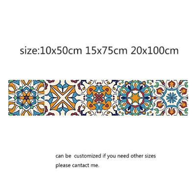 Morocco настенные наклейки на плитку линии талии настенные наклейки для кухни клей ванная комната туалет ПВХ обои 10 см/15 см/20 см - Цвет: 4