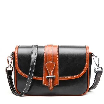 

Leather Handbags 2020 New Fashion Shoulder Bag Personality Small Black Bag Crossbody Small Square Bag
