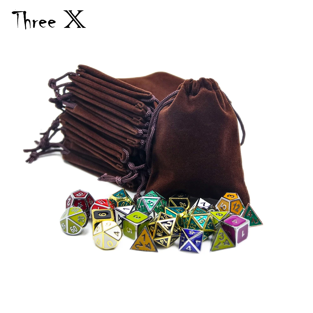 Dice bag dice storage case Set of 10