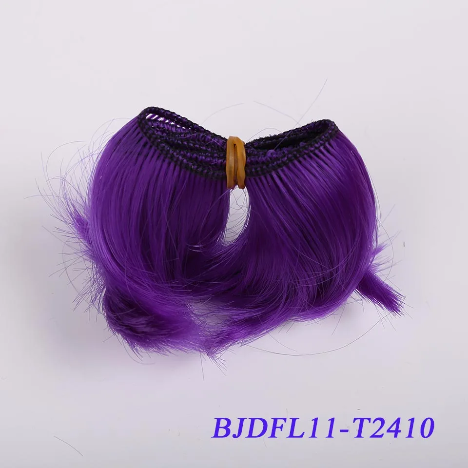 Bybrana 5 см* 100 см короткие волосы BJD парик SD DIY парик для кукол - Цвет: T2410