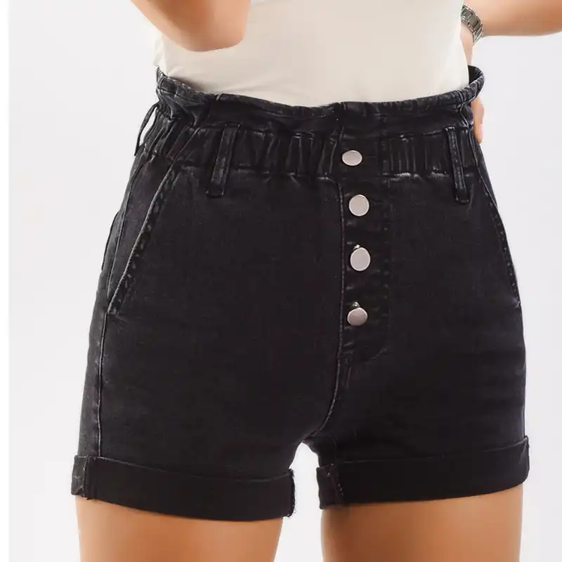 ladies stretch denim shorts