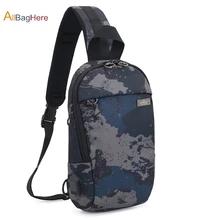 НОВАЯ Портативная USB сумка на плечо для бега, скалолазания, многофункциональные водонепроницаемые спортивные нагрудные сумки, модные камуфляжные сумки для мужчин