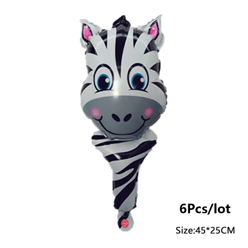 Mini-Zebra Новогодний 3D лося фольги Воздушные шары мультфильм Лось воздушный шар в форме животного День рождения украшения Дети Ноэль Рождественский шар поставки - Цвет: Mini-Zebra