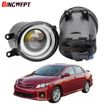 

2PCS LED Fog Light Angel Eye with lens Fog Lamp Assembly For T oyota Corolla fog lights 2008-2010 Avensis Camry Ractis