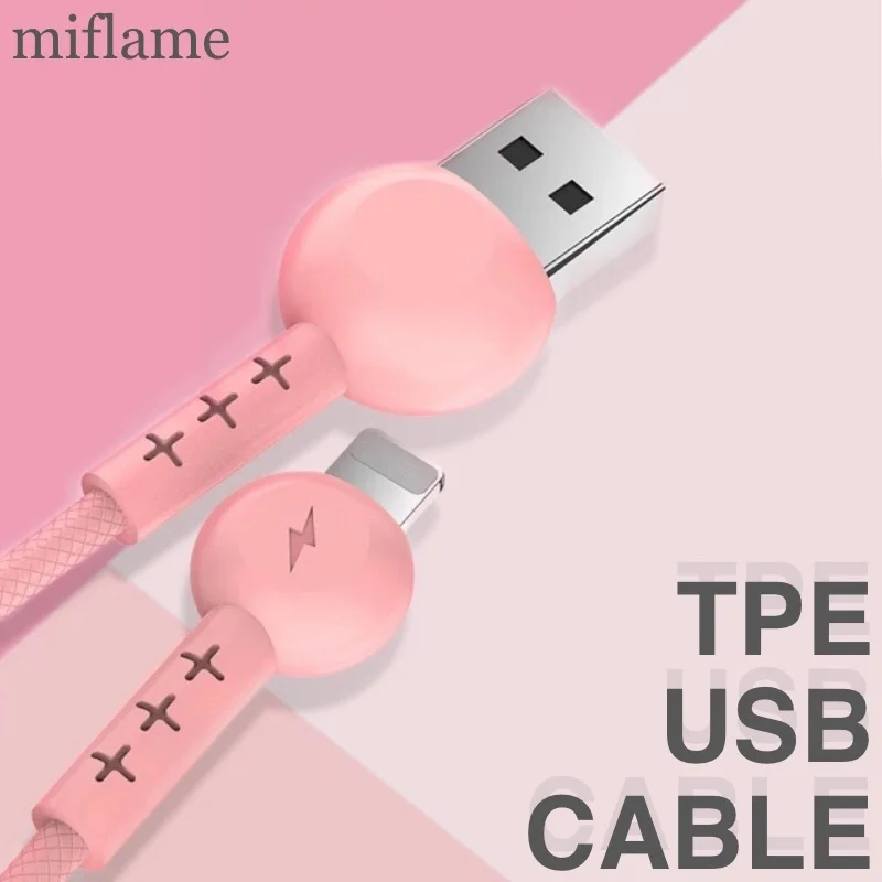 

Miflame 1m TPE USB Cable Type C mobile Phone Cable Fast Data Sync Charging Cable i0S Fast Charging Cord Micro USB Cable