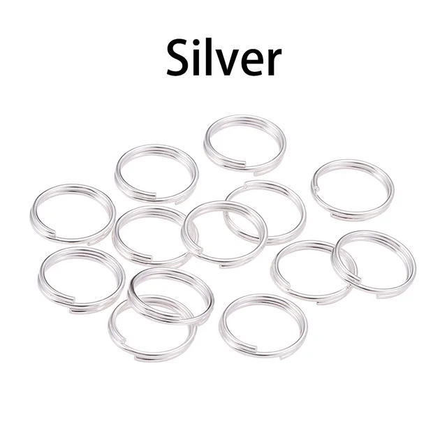 50-200pcs/bag 4 5 6 8 10 12 mm Open Jump Rings Double Loops Split Rings Connectors For Diy Jewelry Making Findings Accessories Silver