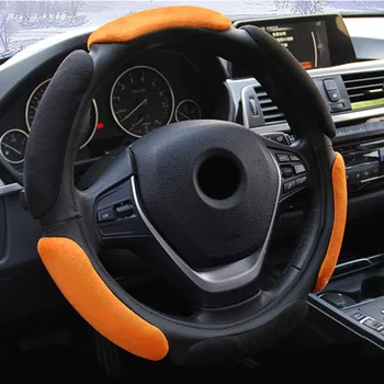 

Parts Steering wheel cover Replacement Universal Car Auto Interior Non-slip Flocking Cloth