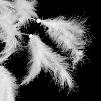 

Handmade Dream Catcher with Feather Wall Car Hanging Decoration Ornament White Q9QF