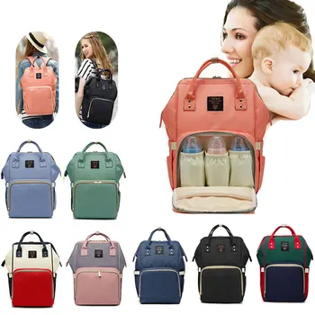 

Fashion Mummy Maternity Nappy Bag Large Capacity Nappy Bag Travel Backpack Nursing Bag for Baby Care Women's Fashion Bag