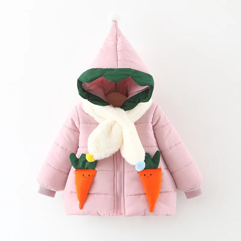 

Girls Baby's Kids Coat Jacket Outwear 2022 Sweet Thicken Spring Autumn Cotton Outdoor Teenagers Overcoat Toddler Cardigan Childr