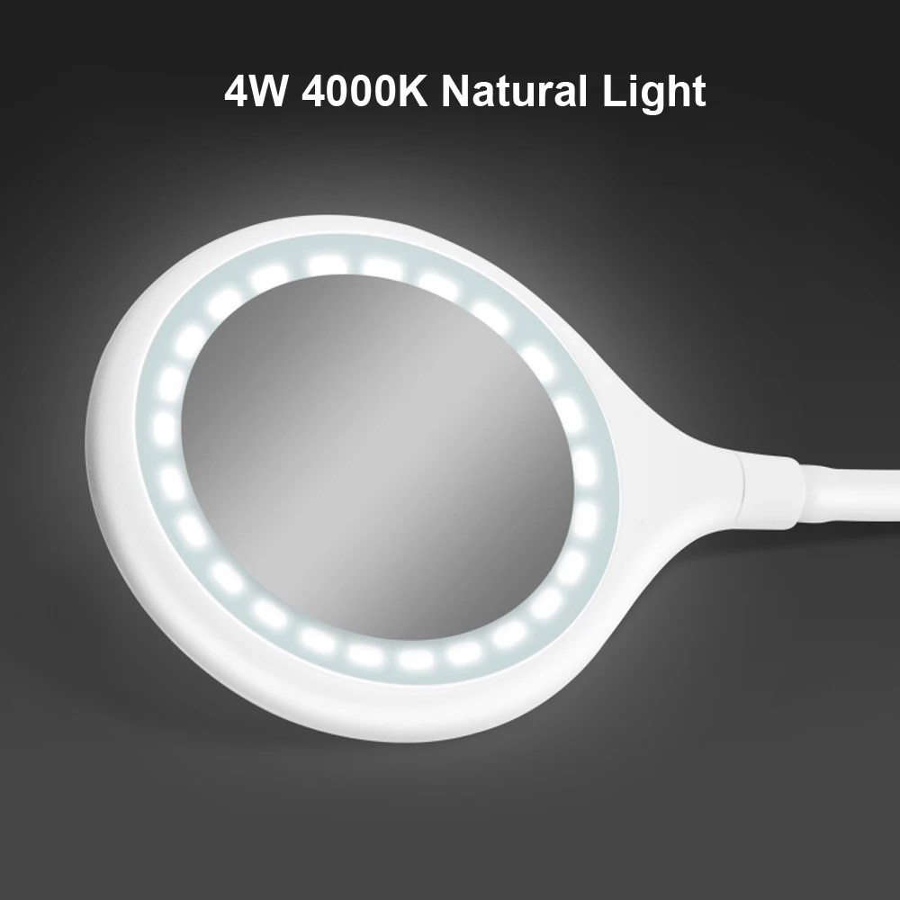 Гибкая светодиодная настольная лампа Перезаряжаемый USB сенсорный выключатель 4