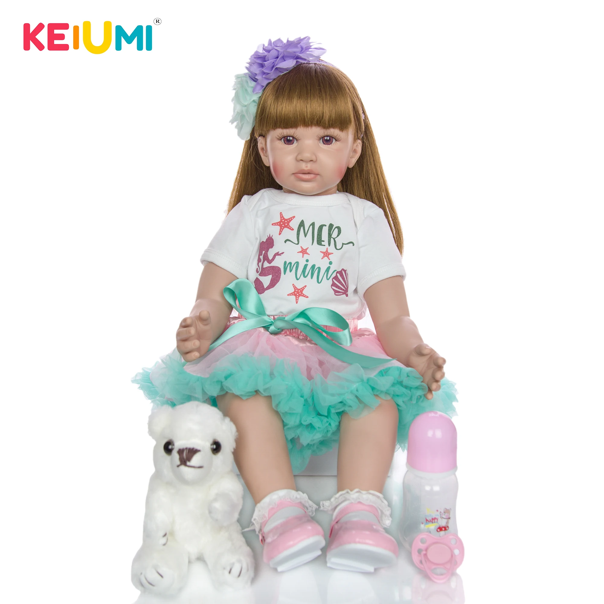 Новые куклы Новорожденные KEIUMI 24 дюйма 60 см кукла новорожденная красивая игрушка