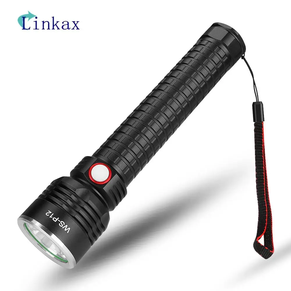 

COB LED Flashlight Super Bright Waterproof Handheld Flashlights Torch Pocket USB charging Work Light for Emergency Lighting